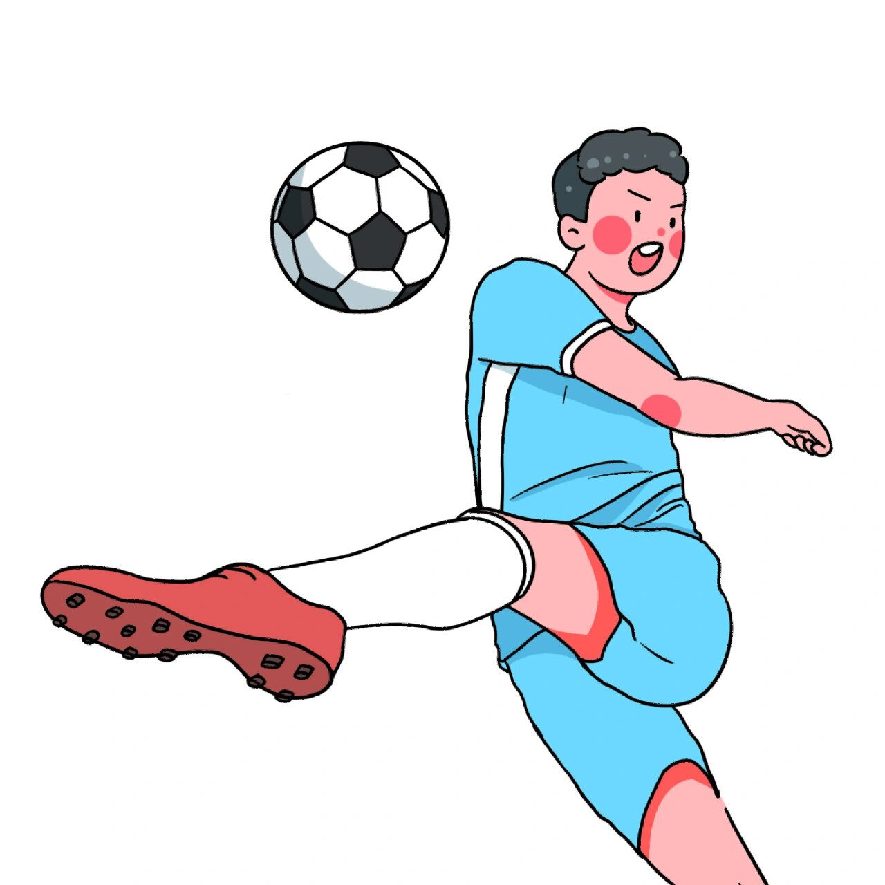 绘画素材‖世界杯‖踢足球运动比赛