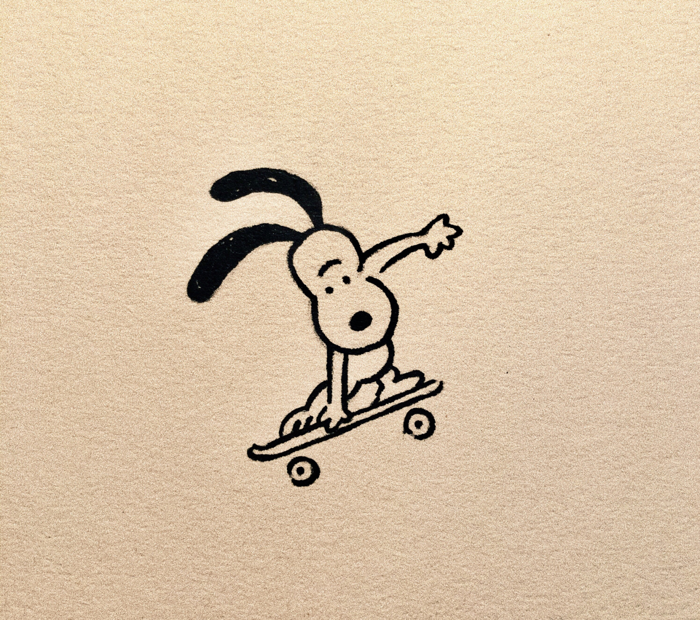 史努比简笔画(二十七) 樱花针管02 史努比 黑白简笔画 手帐素材