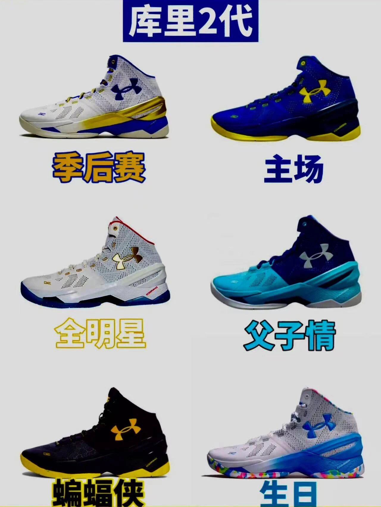 under armour curry-斯蒂芬 库里各代球鞋 金色海洋99永远给你惊喜