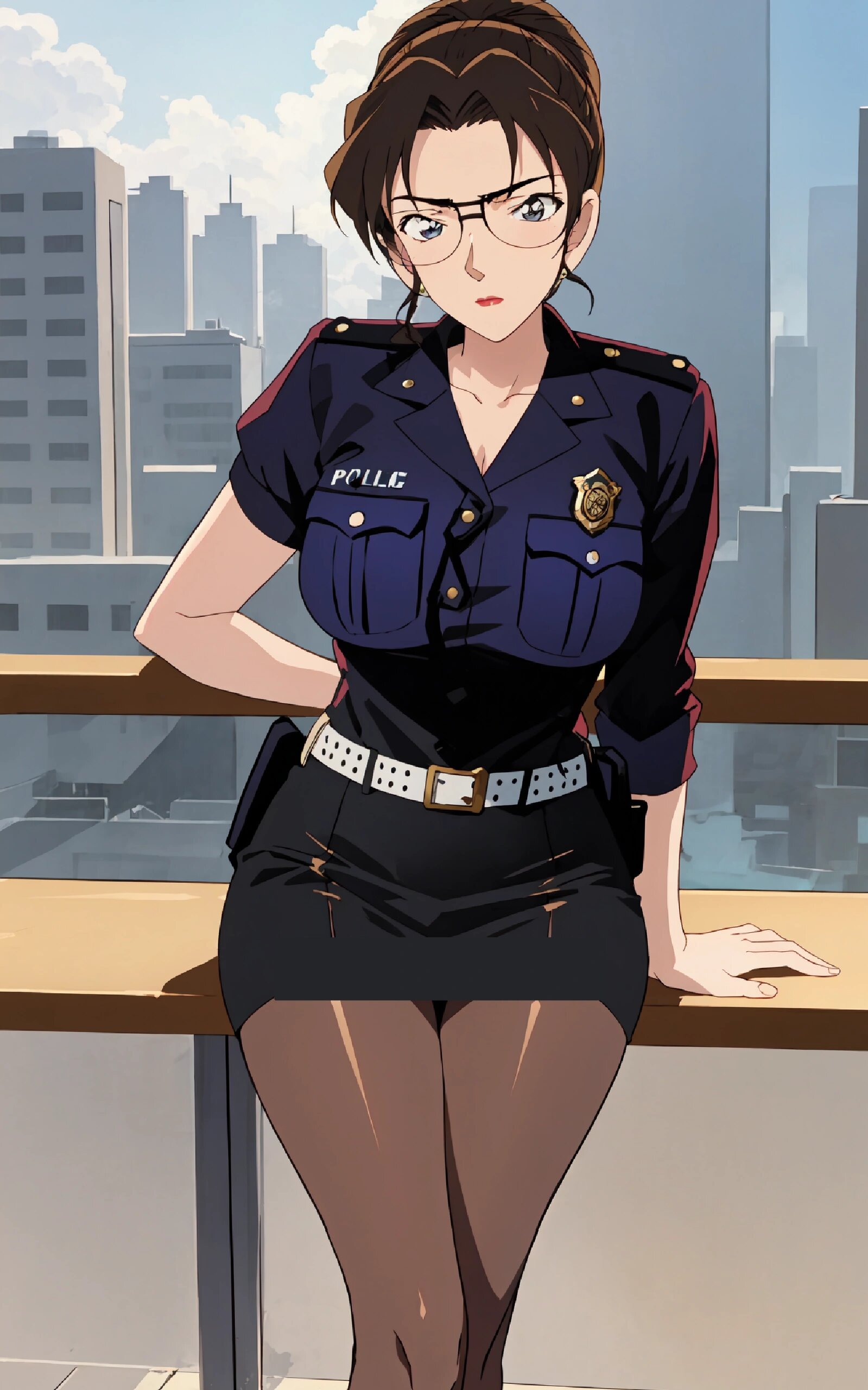 妃英理警服壁纸