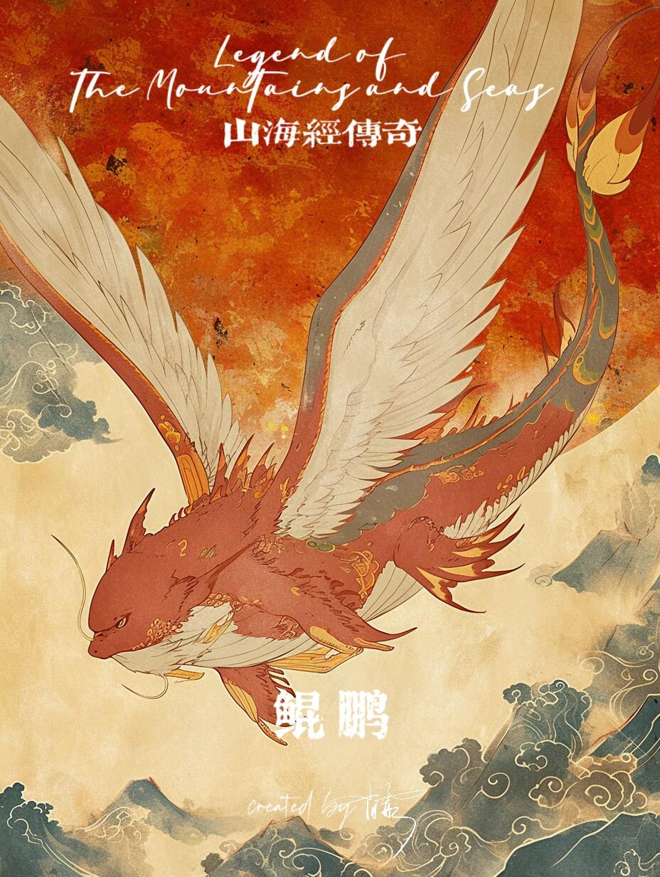 重绘山海经传奇|上古神兽"鲲鹏