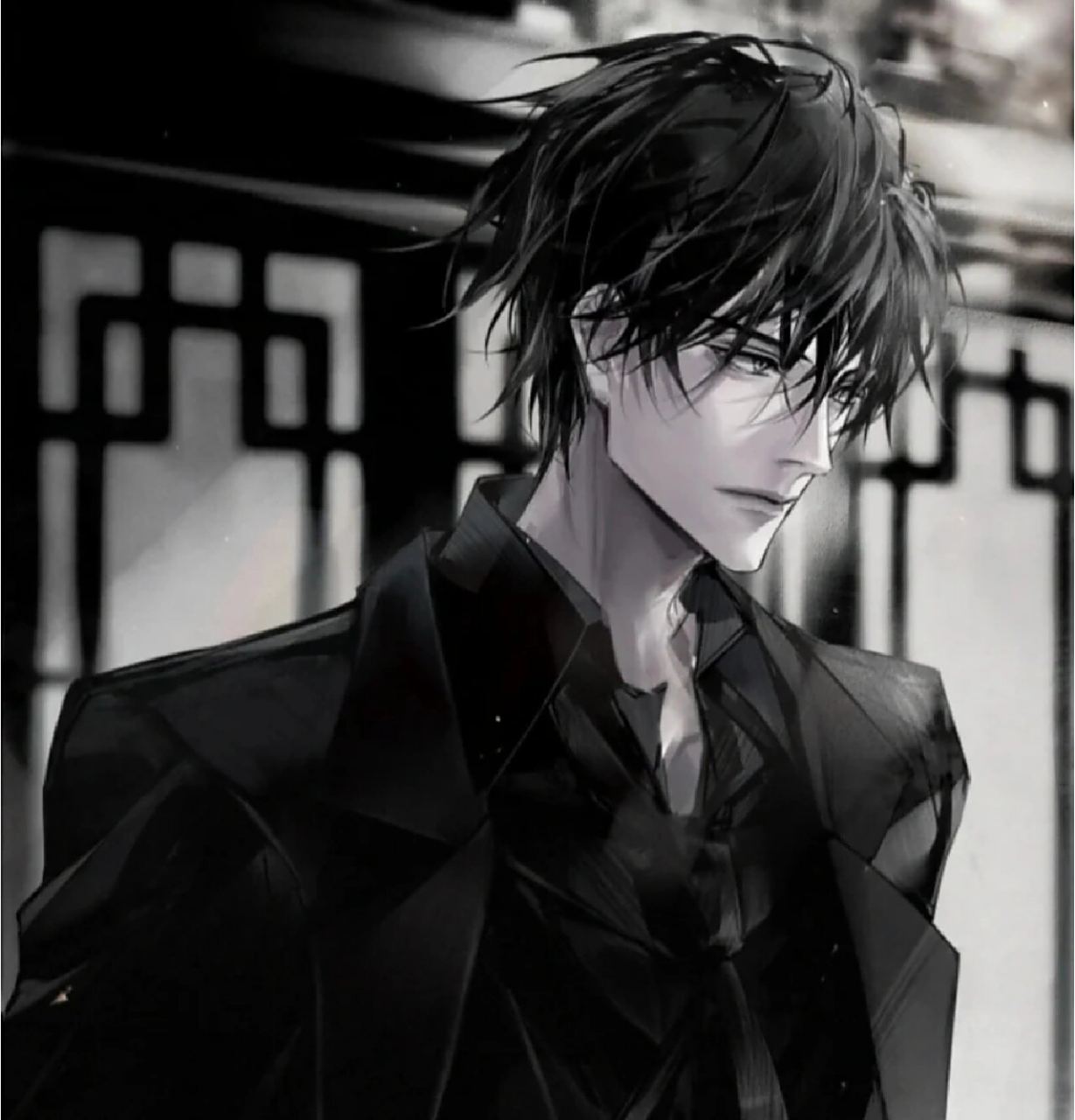 宝藏二次元动漫男头 黑色系> #二次元# #动漫头像# #男生帅气头像