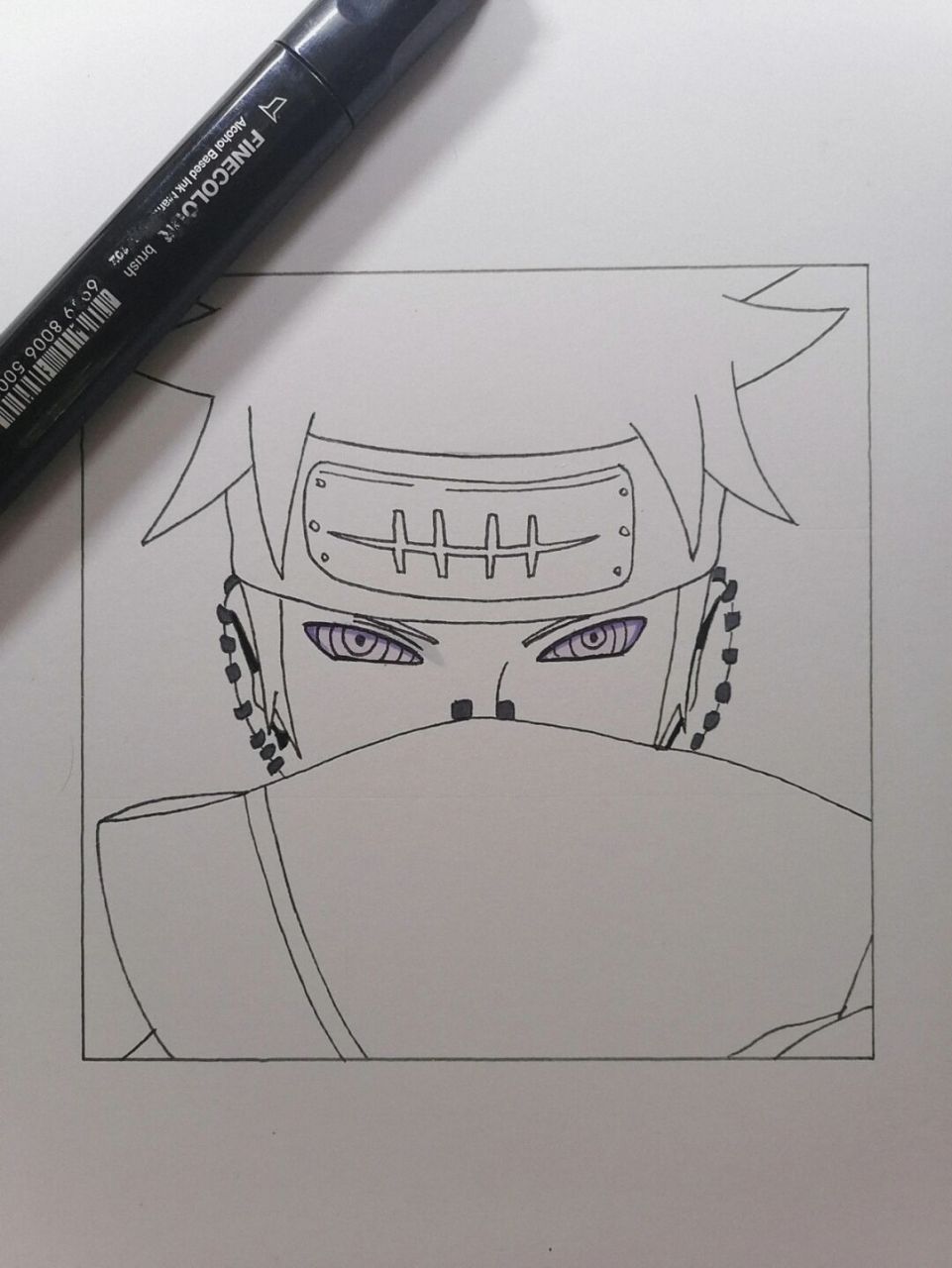 佩恩 #火影忍者# #手绘教程# #佩恩# 神