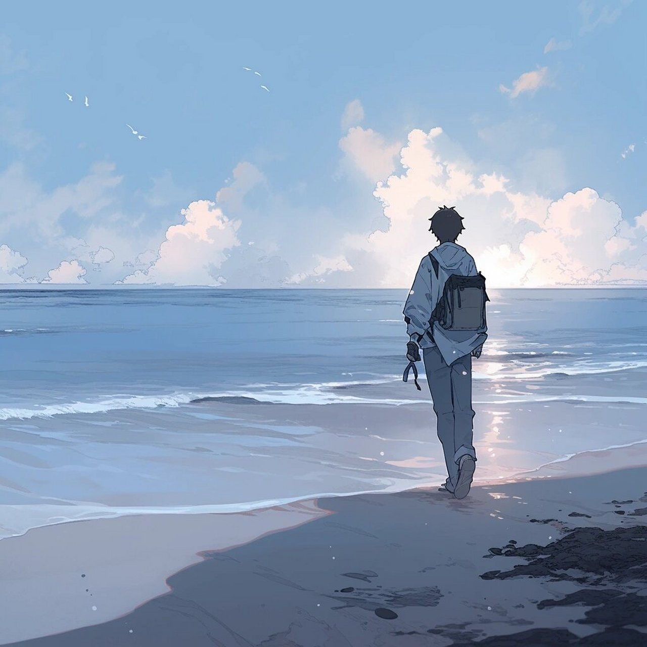 蓝色系 61 男生帅气头像91