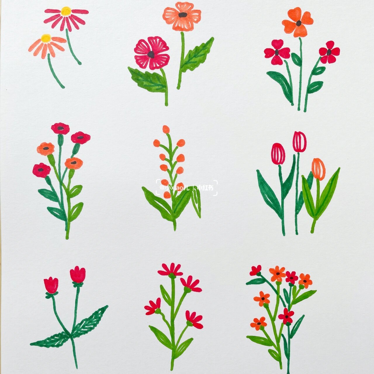 临摹:jin_oildrawing 马克笔:多乐绘学生30色 马克笔手绘 | 简笔画