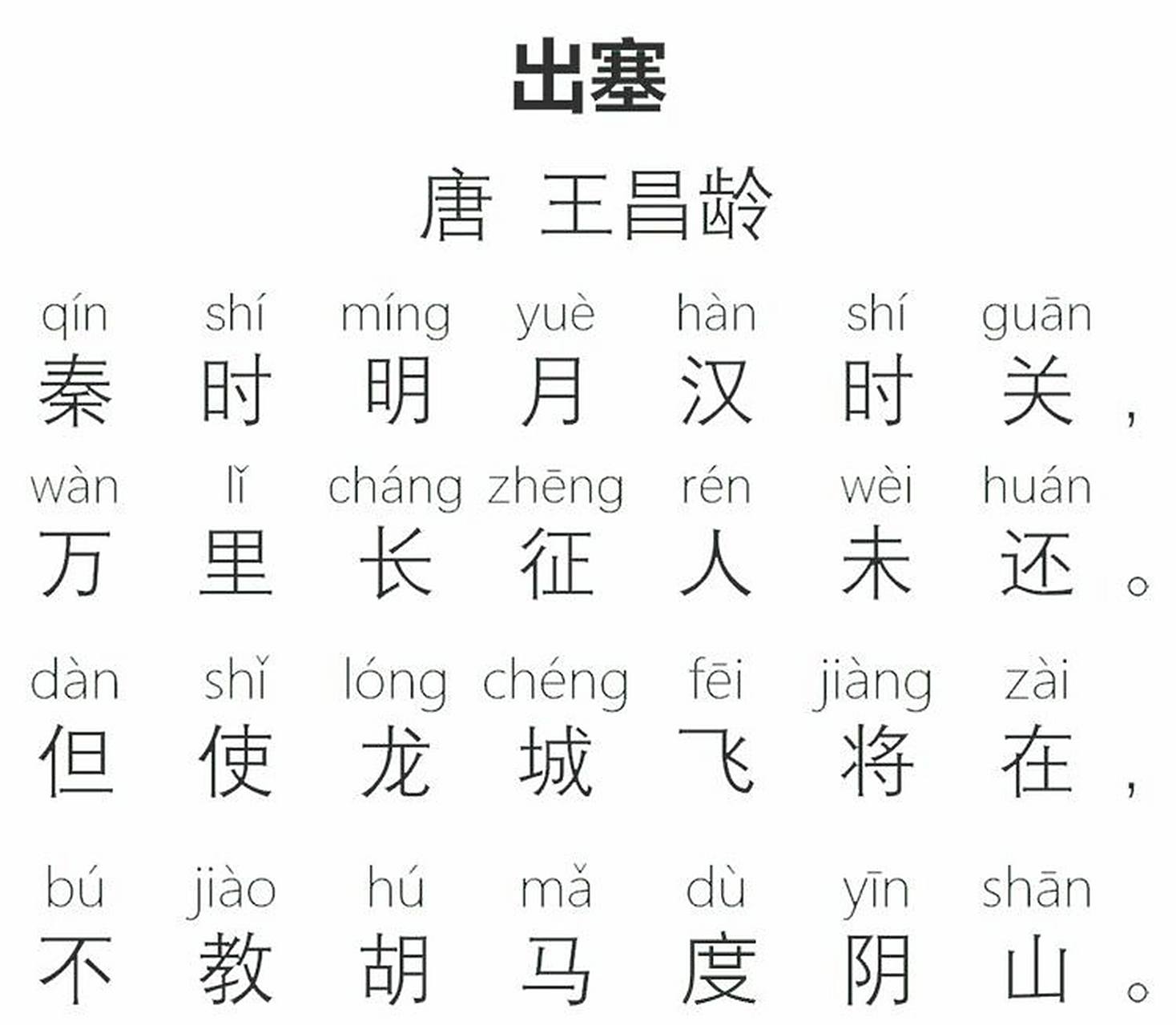 诗词精读分享《出塞》唐·王昌龄 诗词讲解 依旧是秦汉时期的明月和边