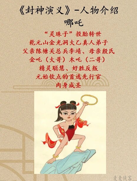 《封神演义》人物之——哪吒