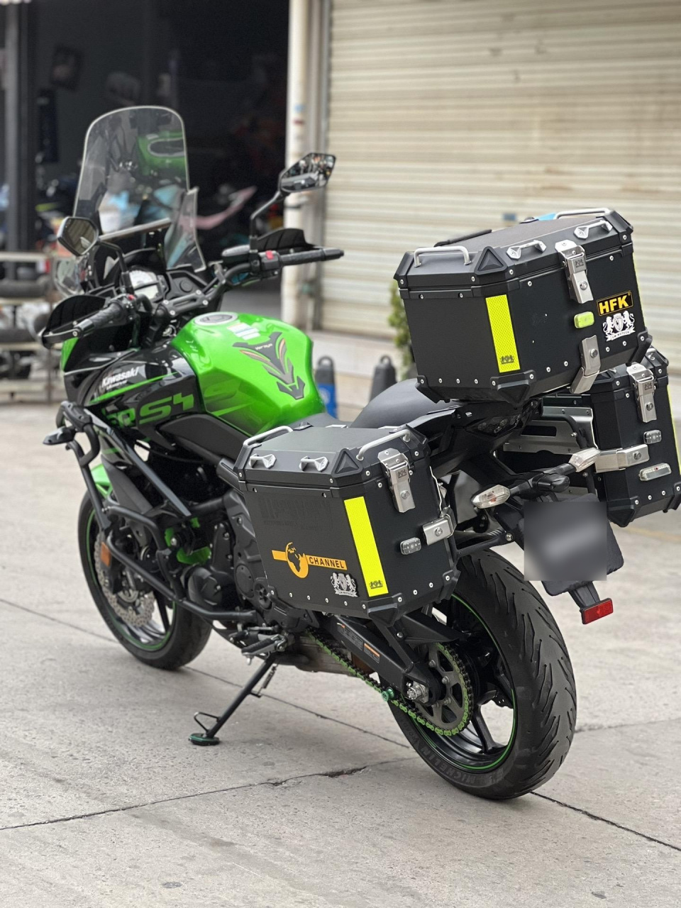 19年大贸川崎异兽650 加装铝合金三箱 护杠 车况精品 国产的价格玩大