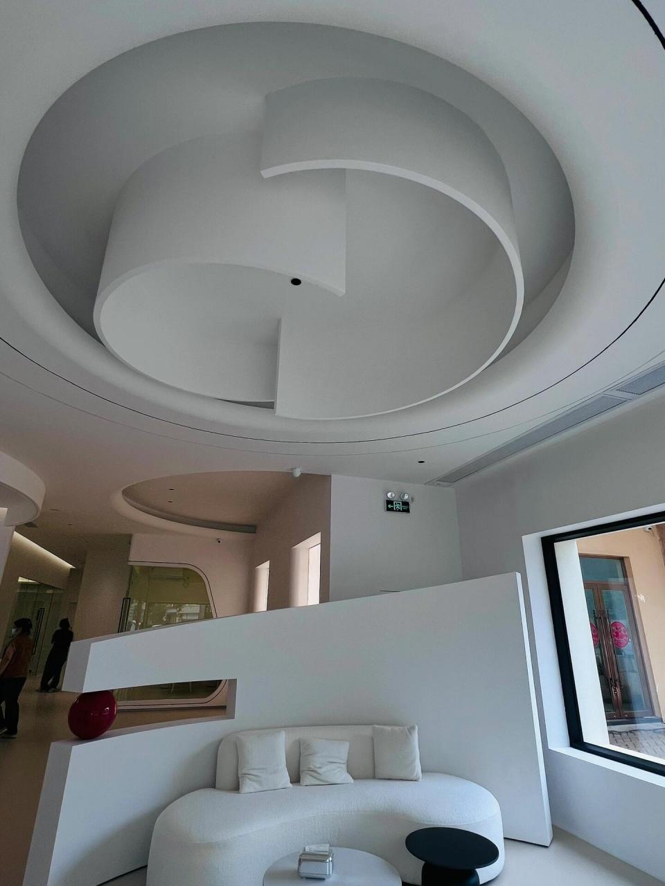 天花吊顶# #弧形吊顶# #石膏板吊顶# #室内装修