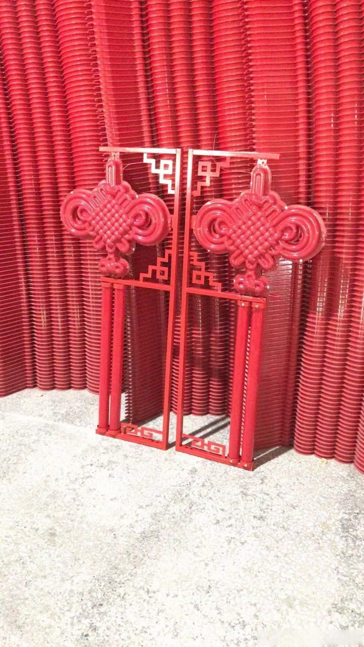 热门 节日灯箱备战国庆-路灯中国结灯笼灯箱 led中国结路灯
