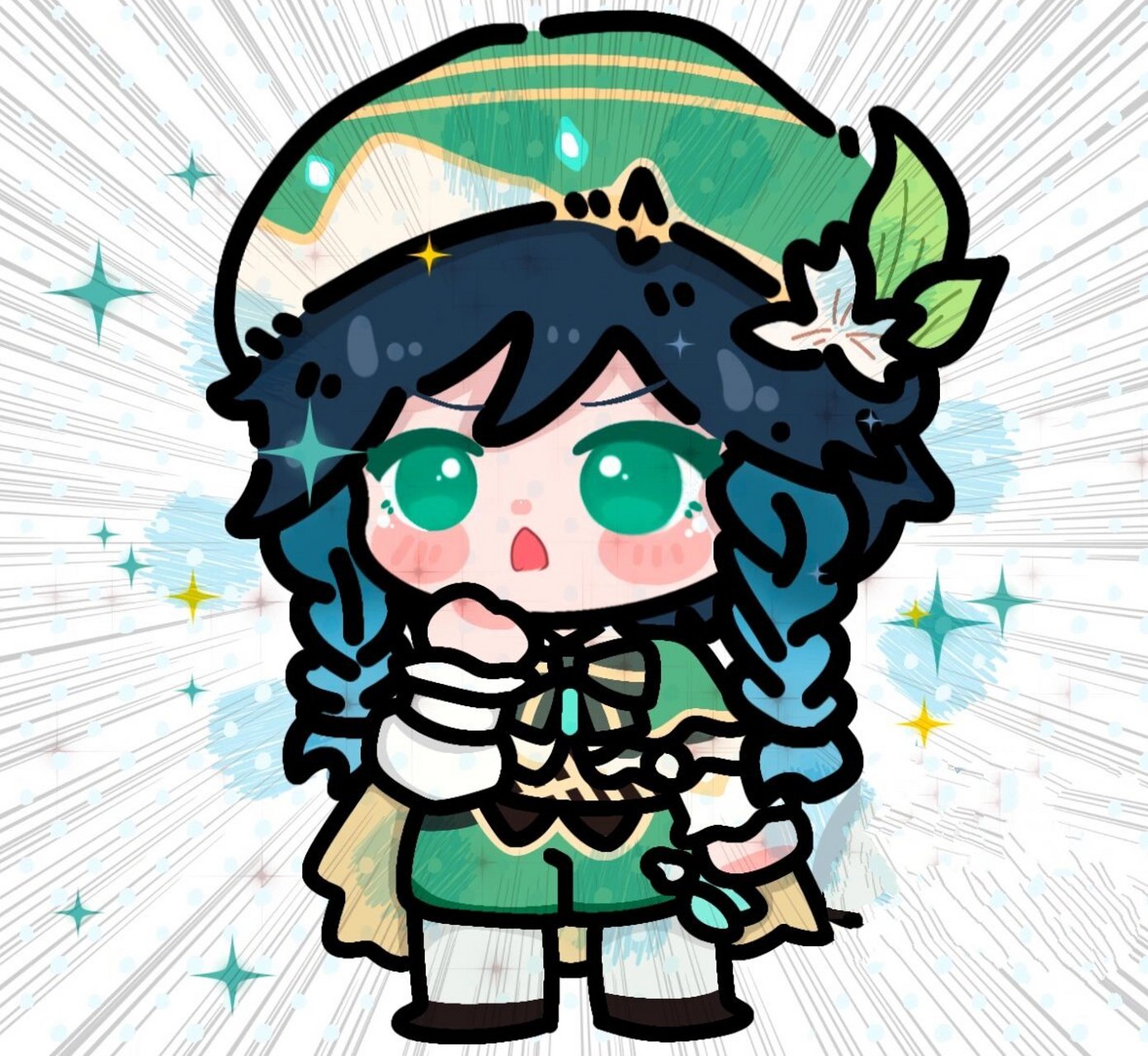 画一组q版原神小可爱