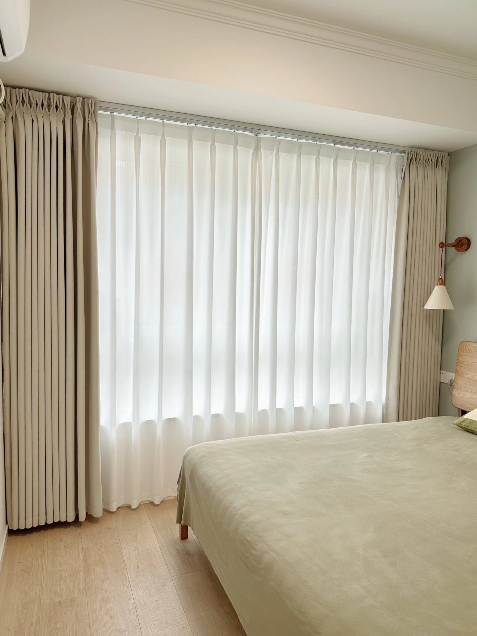 没有窗帘盒也可以轻松遮轨!