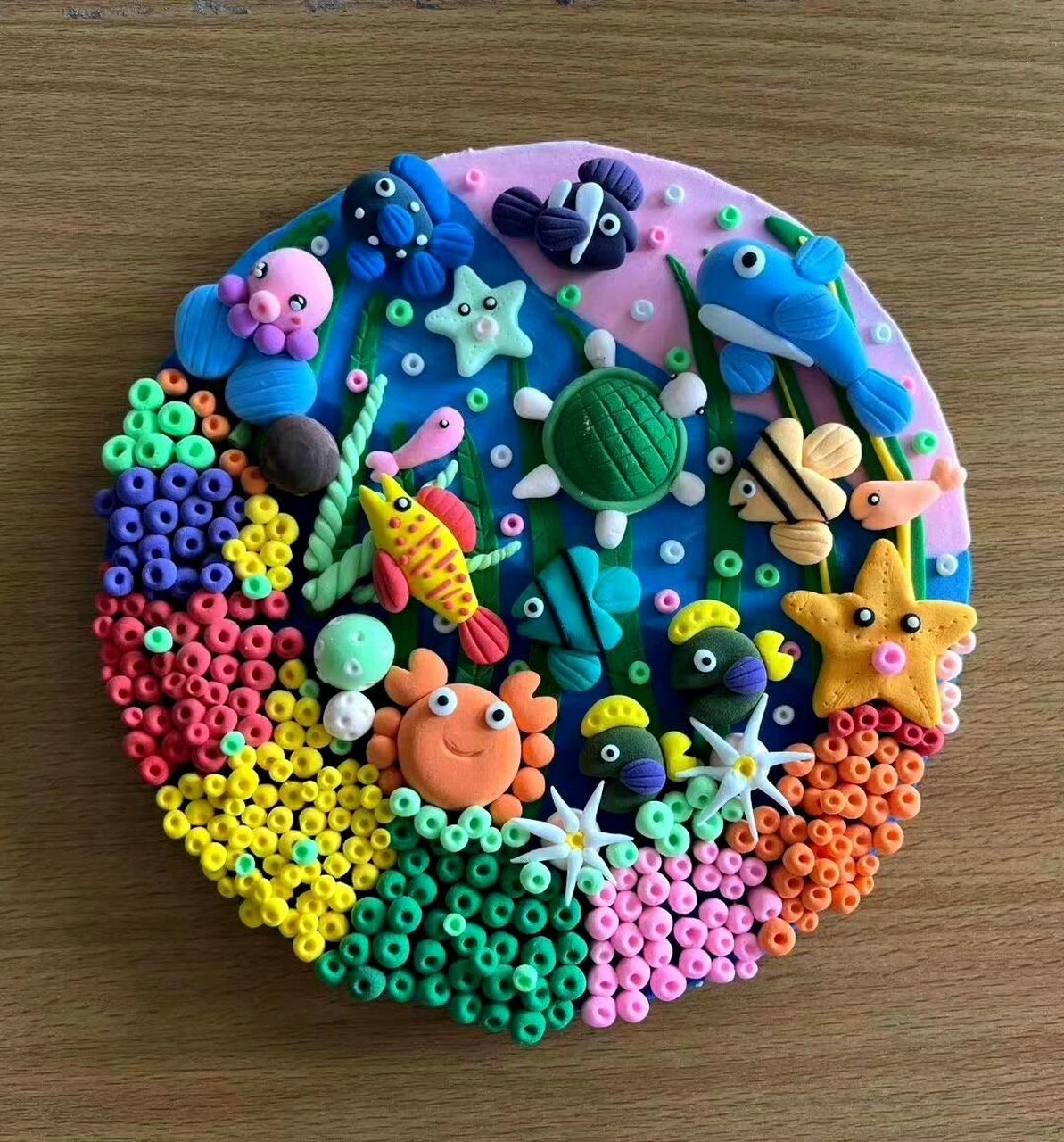 超轻粘土—海底世界 #海底世界# #超轻粘土# #橡皮泥手工制作