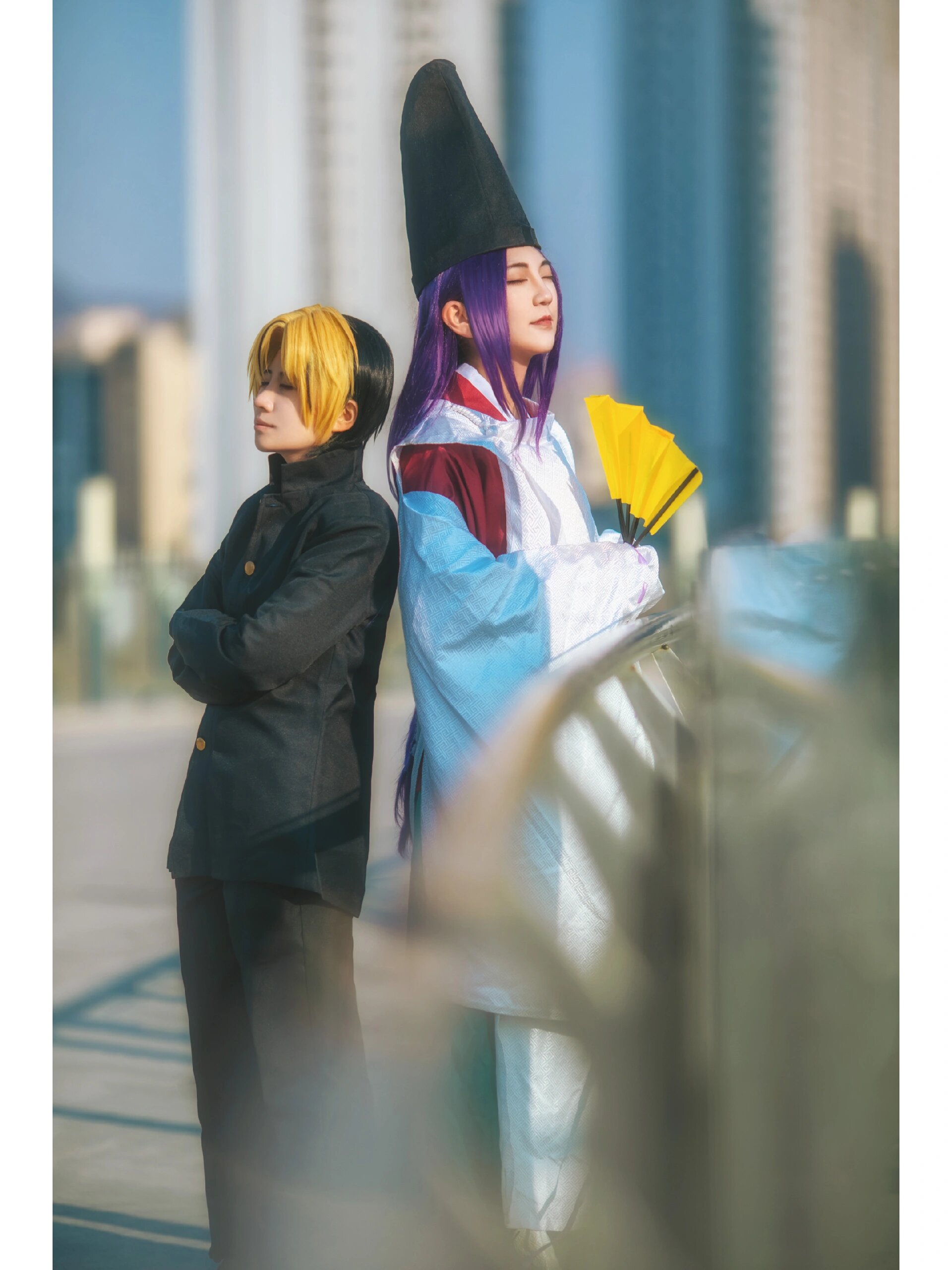 【cos】棋魂 进藤光x藤原佐为 ▽ ★进藤光后期cn:折也 ★藤原佐为cn