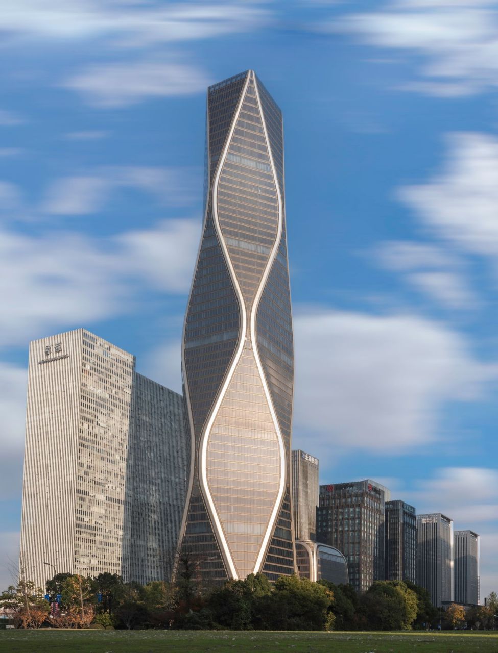 杭州最有艺术感的大厦望朝中心 望朝中心是som事务所在杭州的最新作品