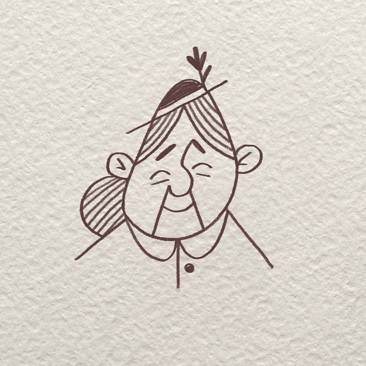 简笔画|可可爱爱的老奶奶们 感觉老人们总是很慈祥,晒着太阳喝着大