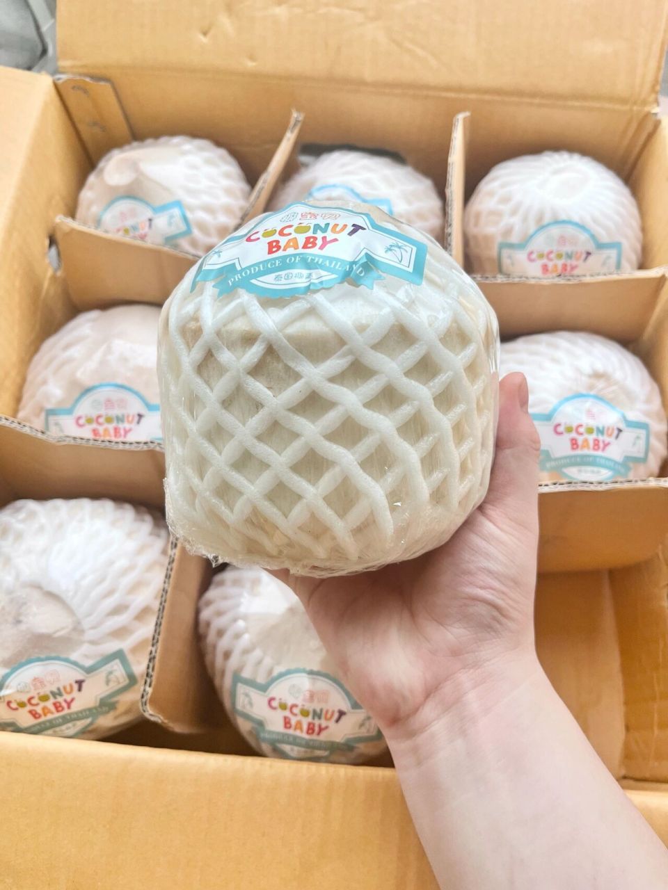 7r一个!包装非常完好!每个椰子都很新鲜!椰汁非常甜!