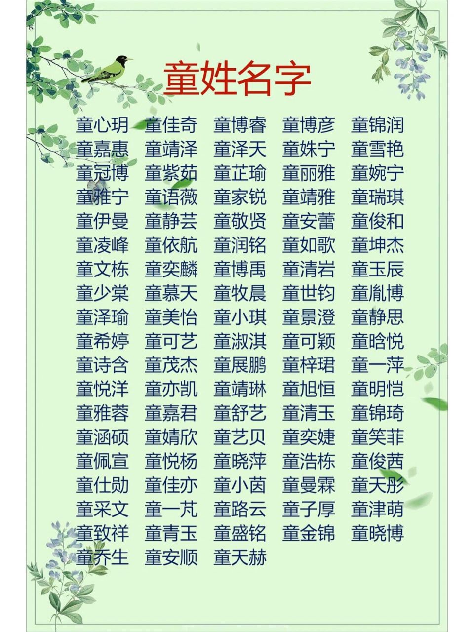 童姓名字|童姓宝宝起名,你留姓氏,我来起名