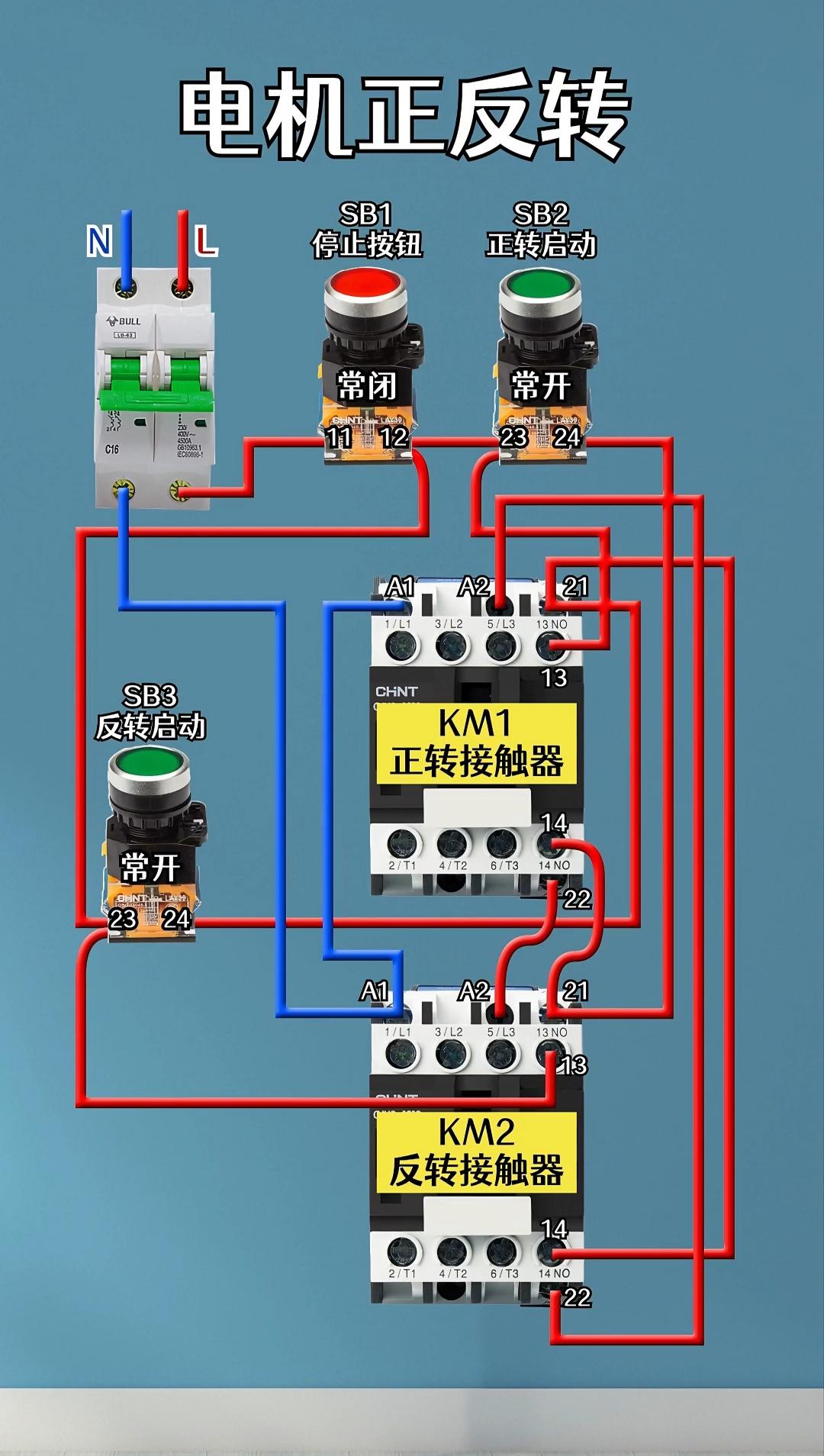 实物接线图!创作灵感 电工知识