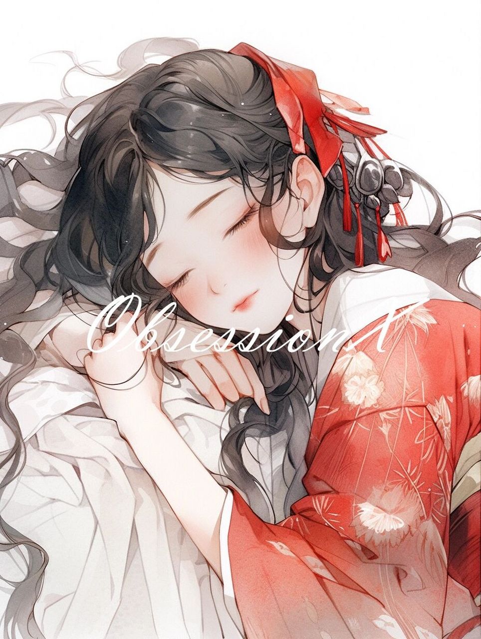 古风睡觉女生头像壁纸