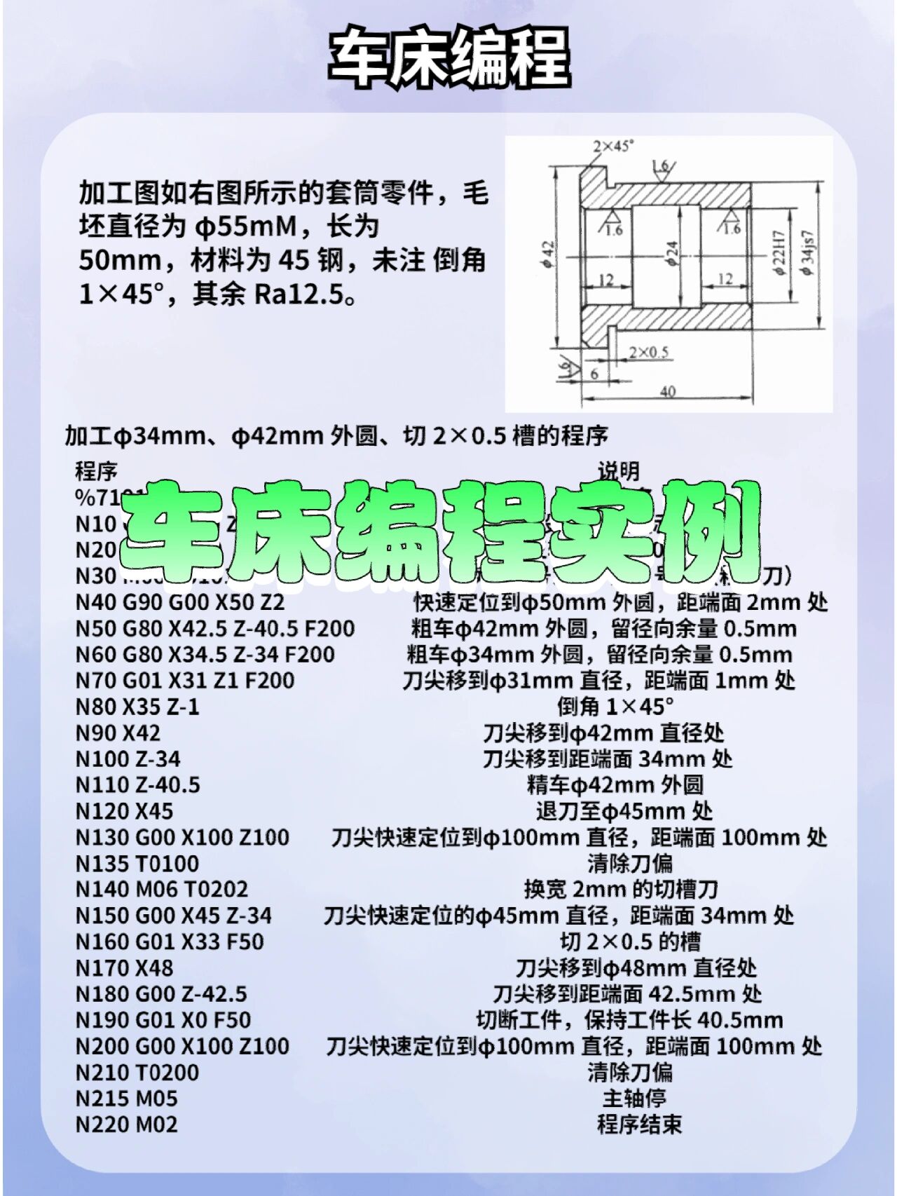 车床编程实例