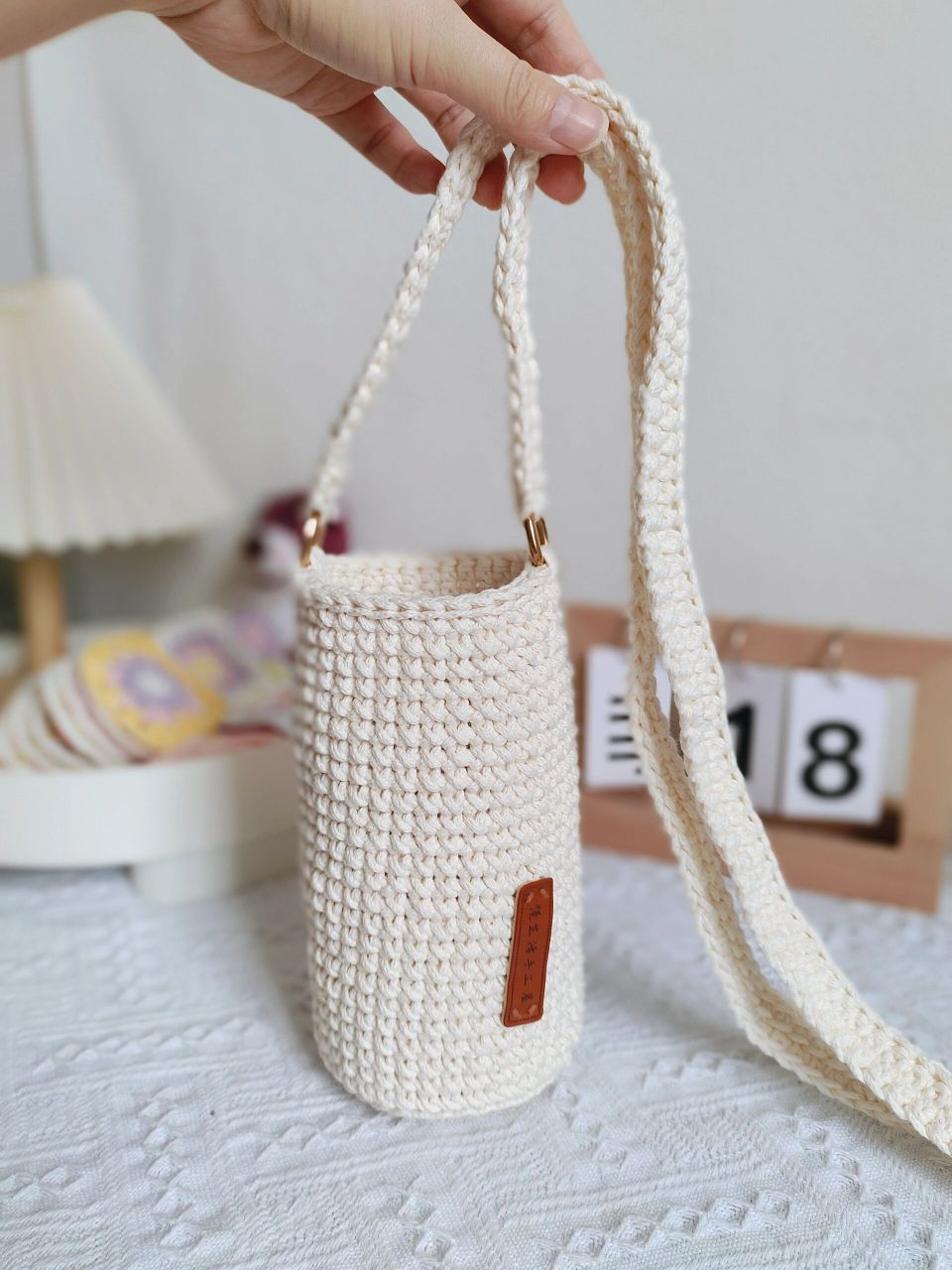 手工编织  保温杯套