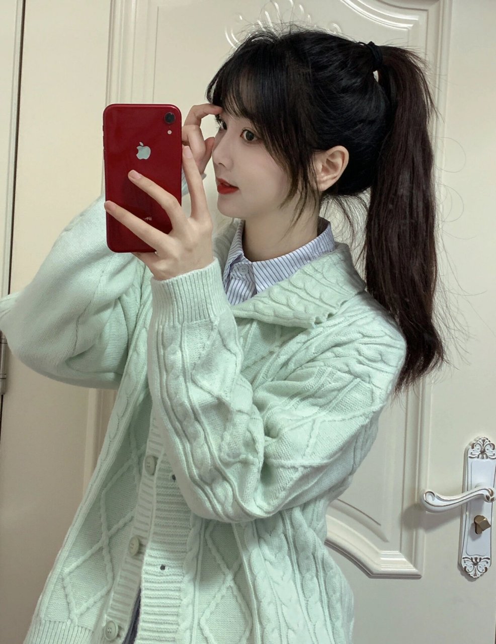 高马尾 法式刘海|绝绝子!