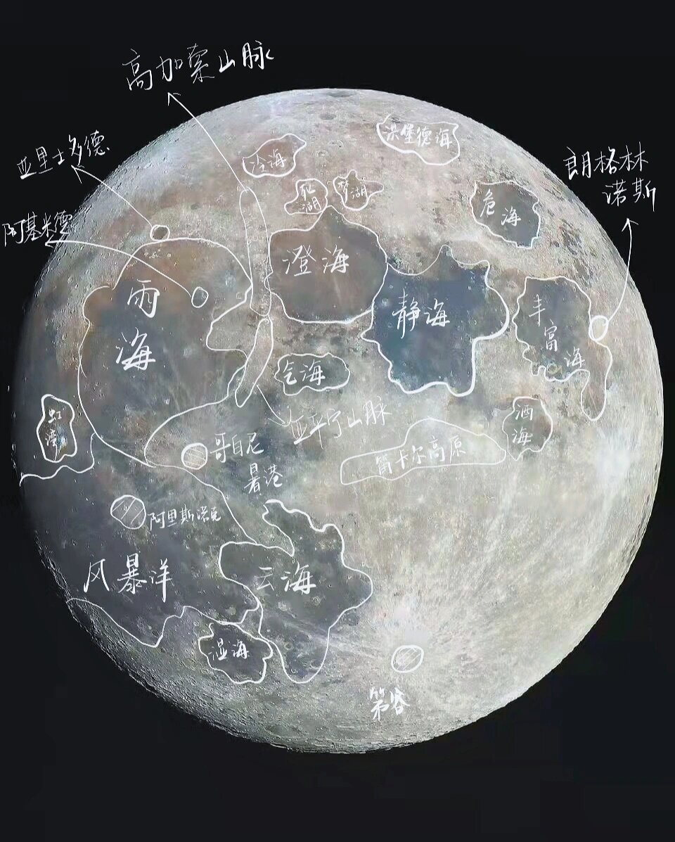 月球地形图