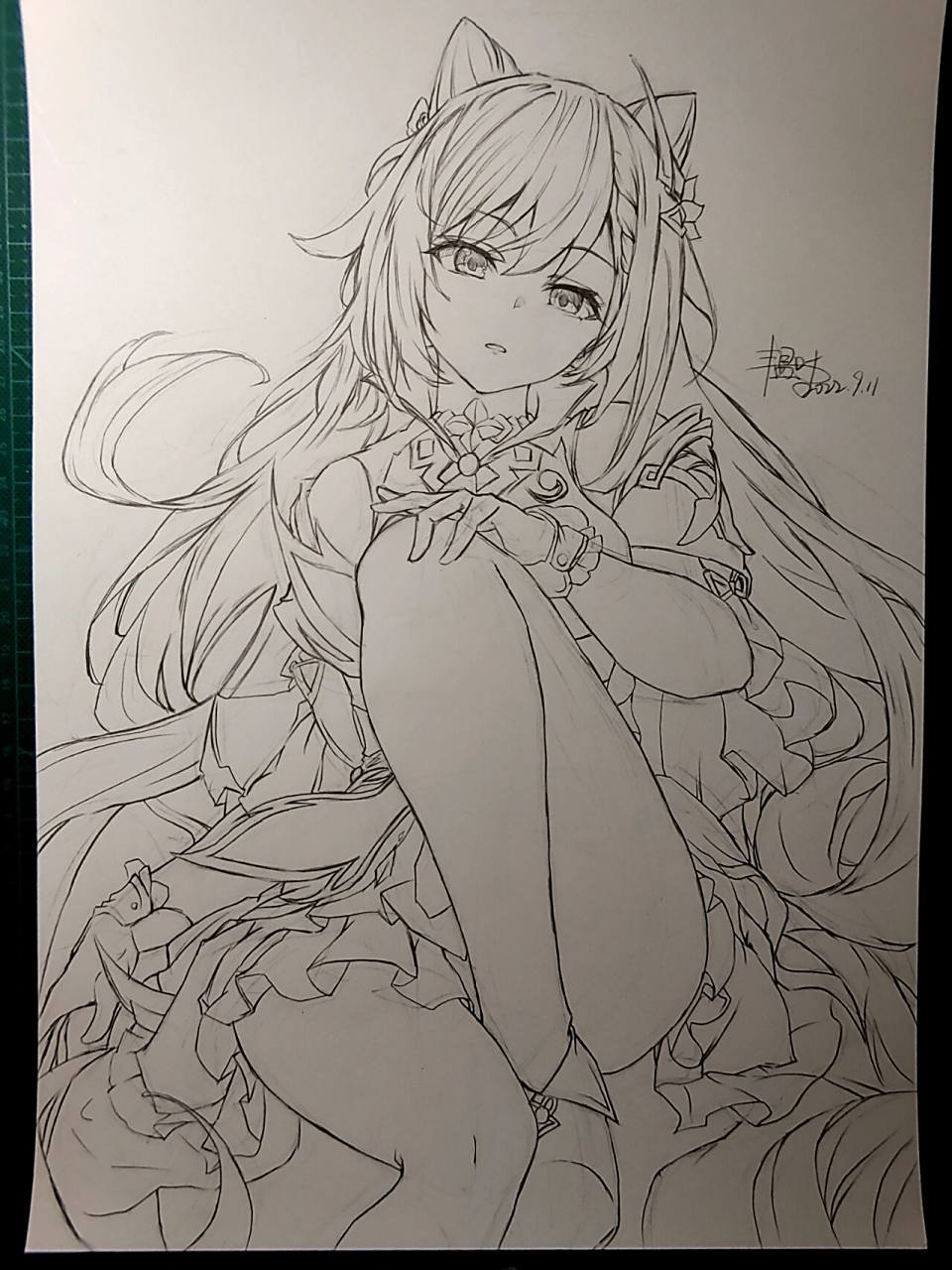 原神_刻晴 绘画过程 心有所向,日复一日,必有精进.  95