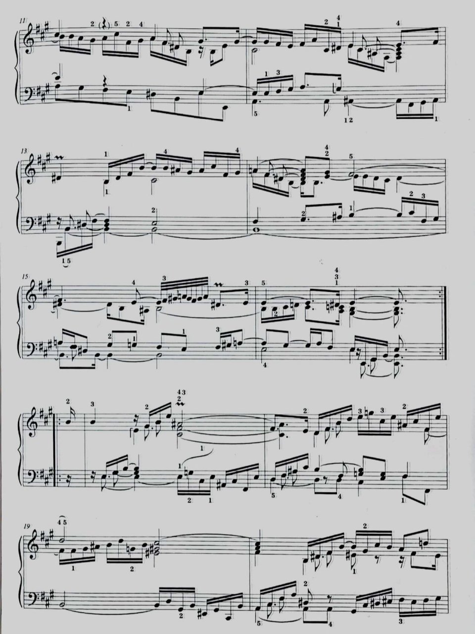 古典曲谱‖巴赫 巴赫‖英国组曲  第一组  a大调  阿勒曼德(allemande