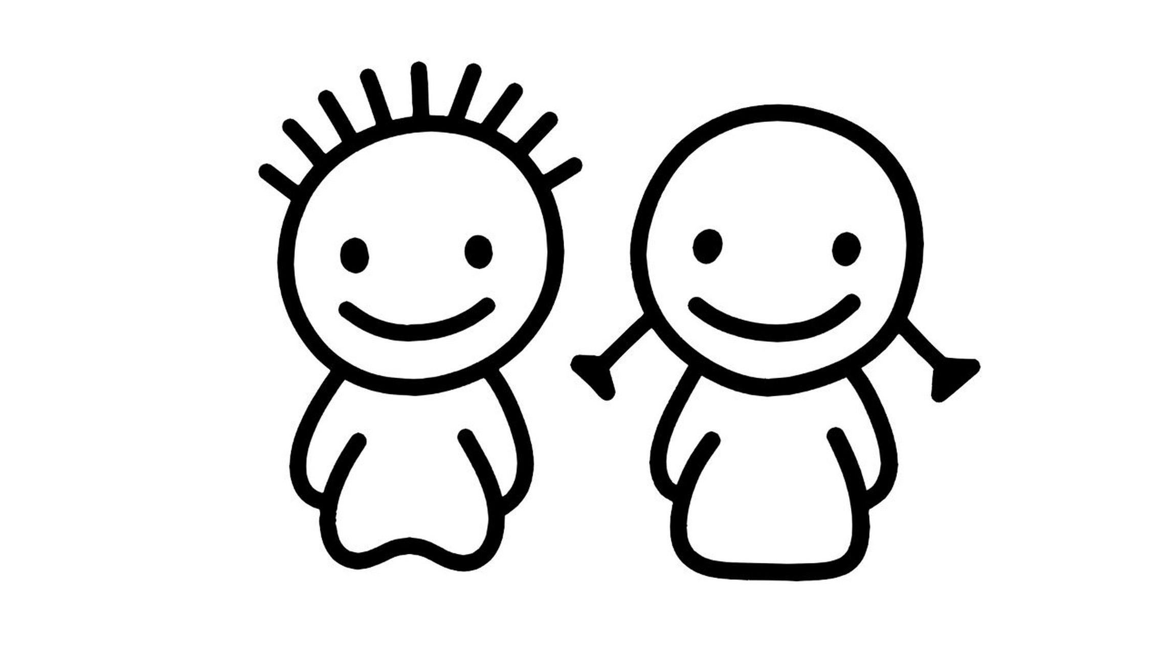 【简笔画素材分享43】7种男女洗手间图标 分享7种创意风格男女洗手间