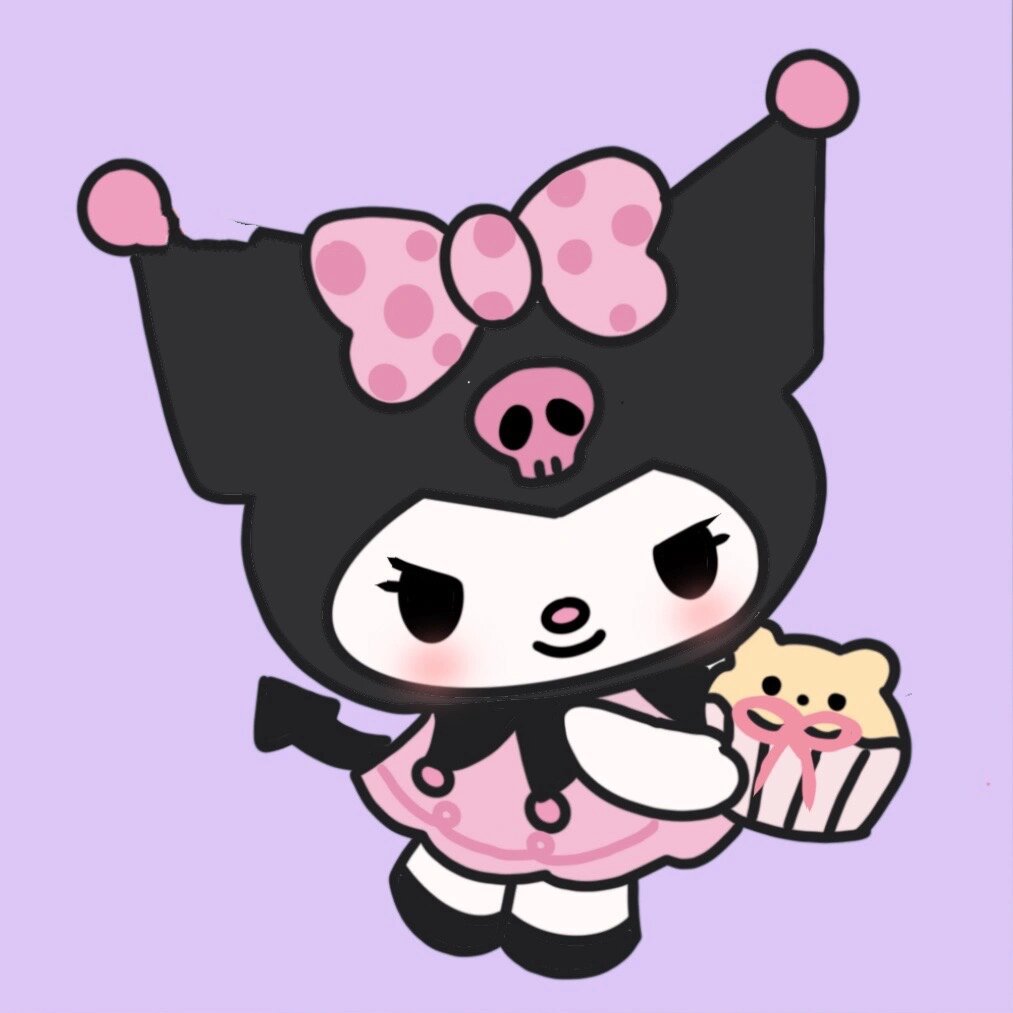 96kuromi库洛米简笔画|(附线稿