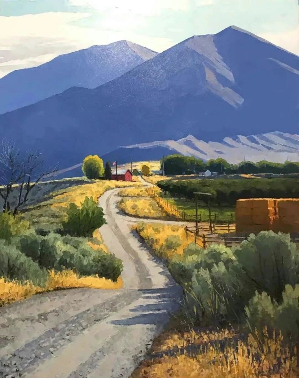 道格拉斯·阿加德风景画 有光的风景油画,令人无限遐想的田园生活!