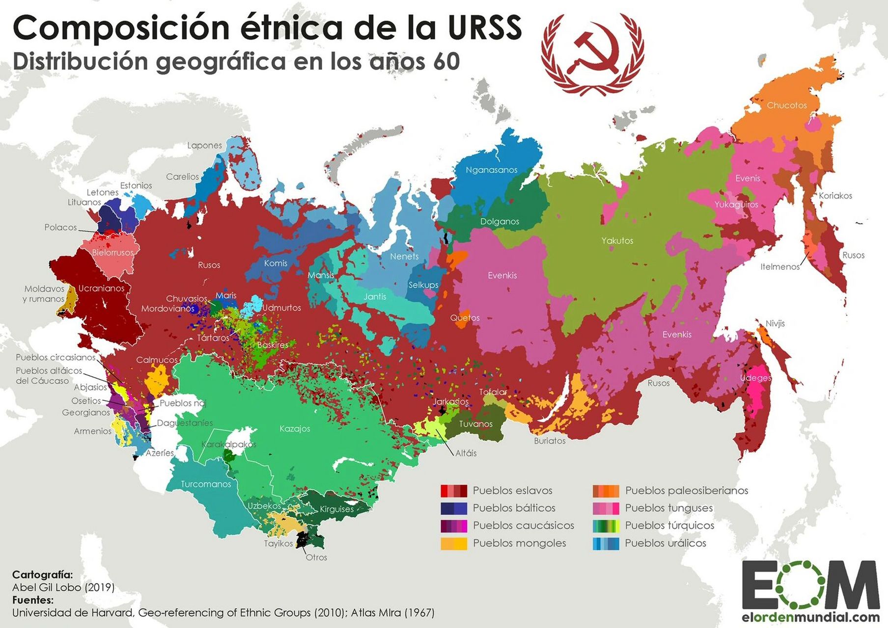 苏联民族分布图图片