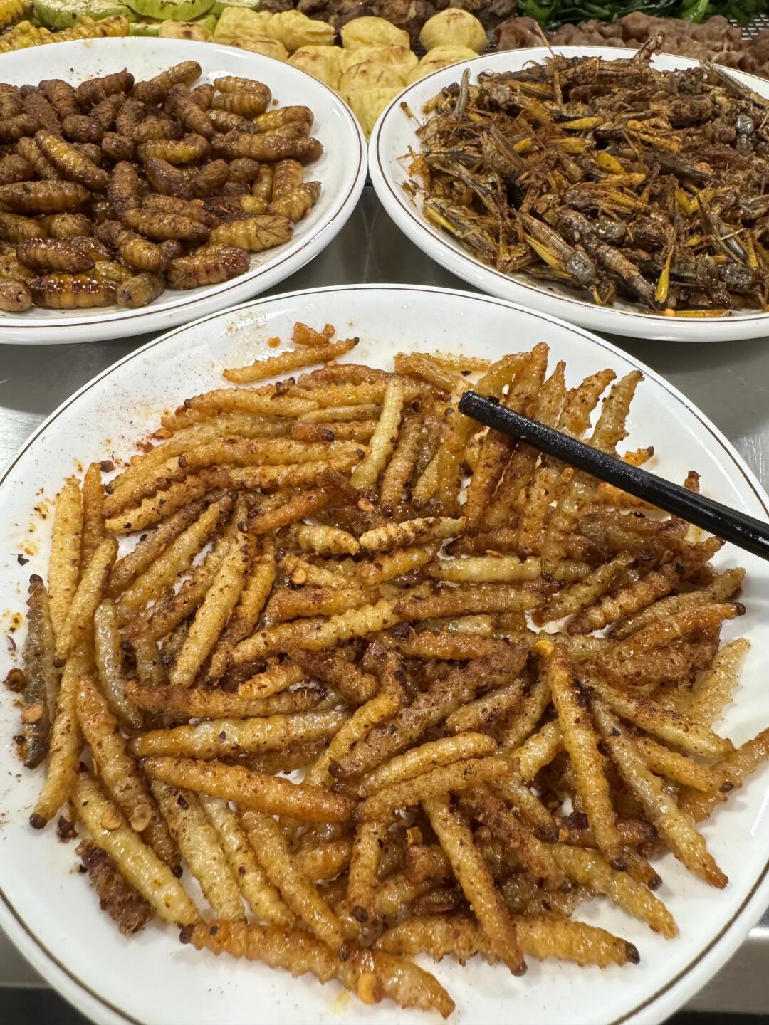 居然还吃到了云南竹虫!酥酥脆脆的口感!