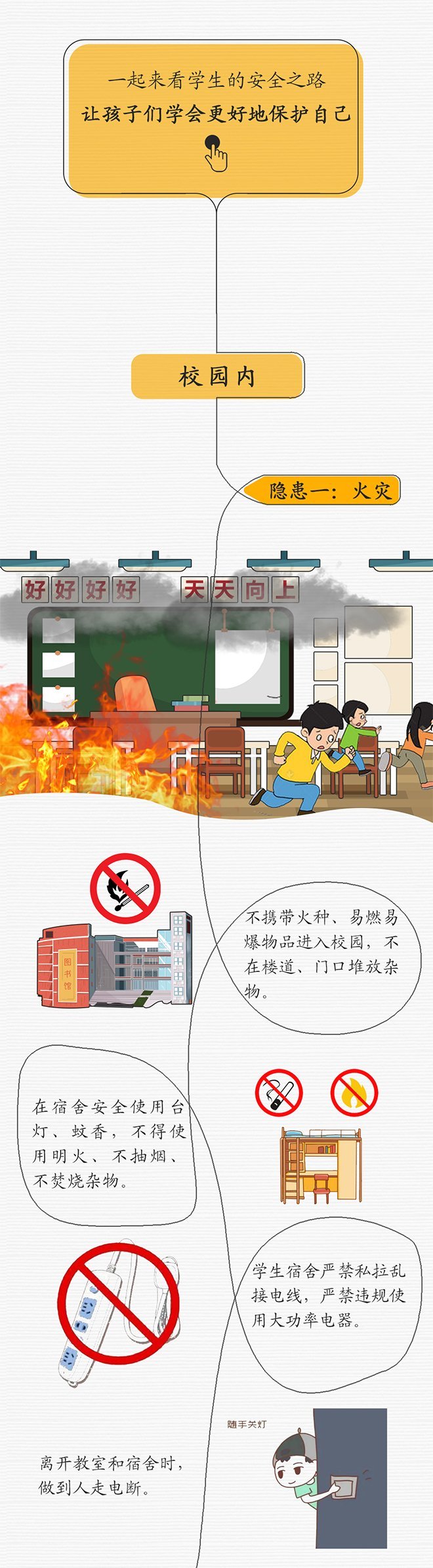 今天是全国中小学生安全教育日,戳图, 让孩子认识这条"安全之路"