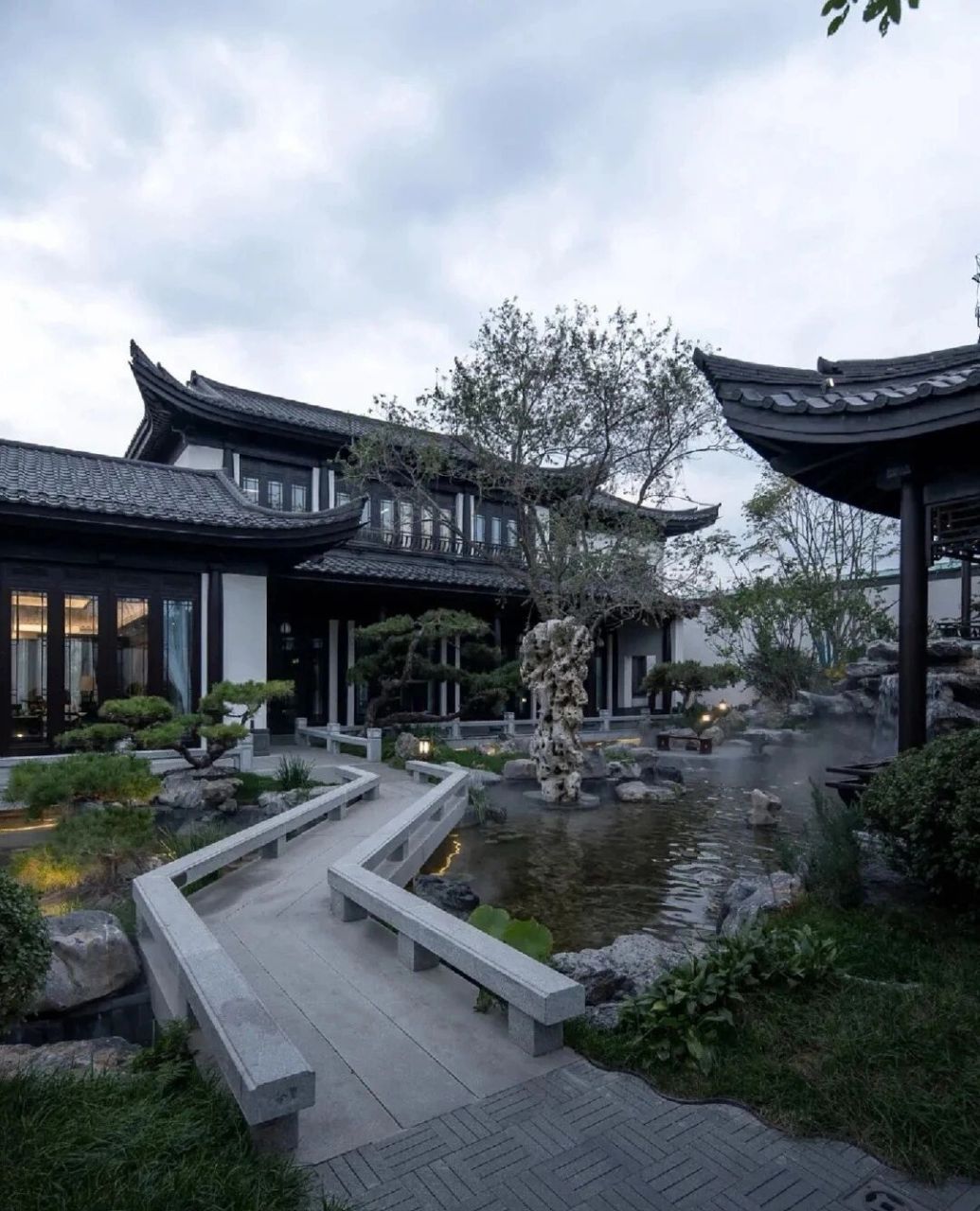 1700平苏式园林庭院,美到仙界了!