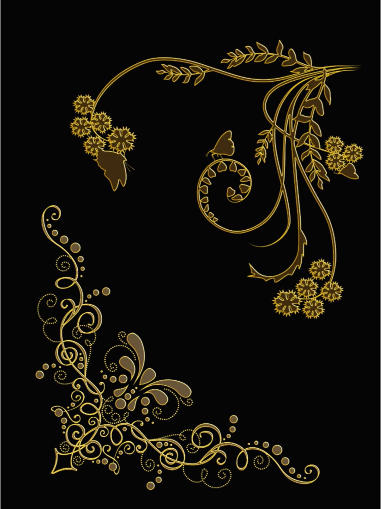 237 素材|金色欧式花纹花边素材png🌹 今天分享几组中式 欧式经典