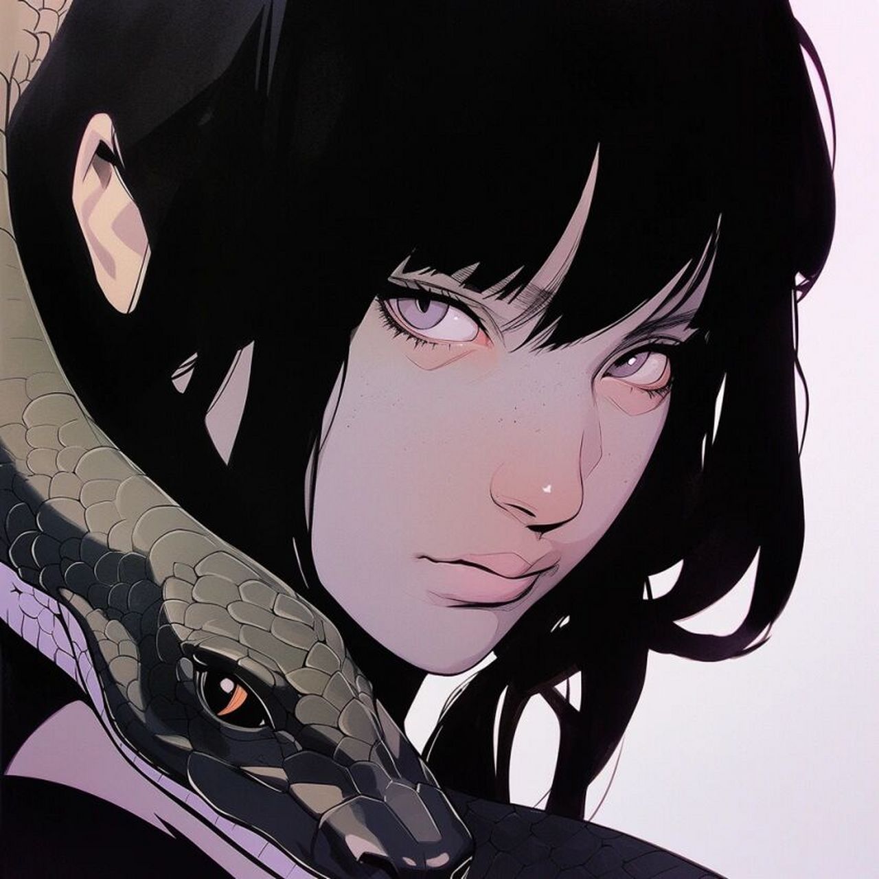 蛇蝎美人-第二期(超a头像) 《蛇系特辑》 这次构思为:蛇蝎美人,上一期