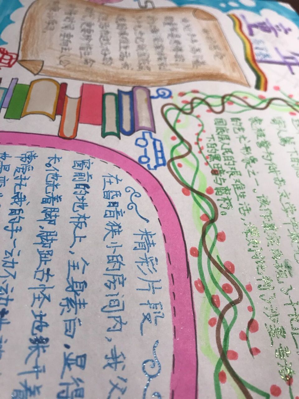 《童年》读书手抄报