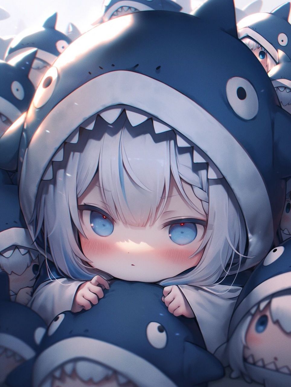 【鲨鱼娘】阿mu~~~        壁纸,头像,海报,平面设计等定制,请私聊