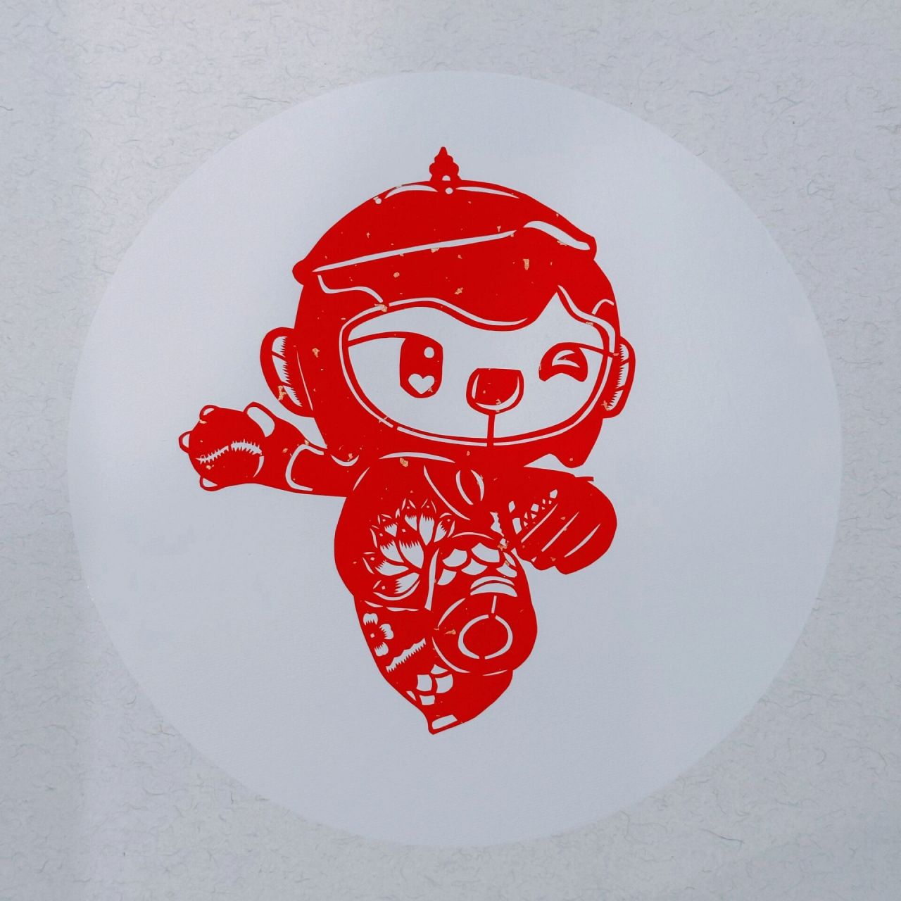 杭州亚运会吉祥物剪纸/琮琮,莲莲,宸宸