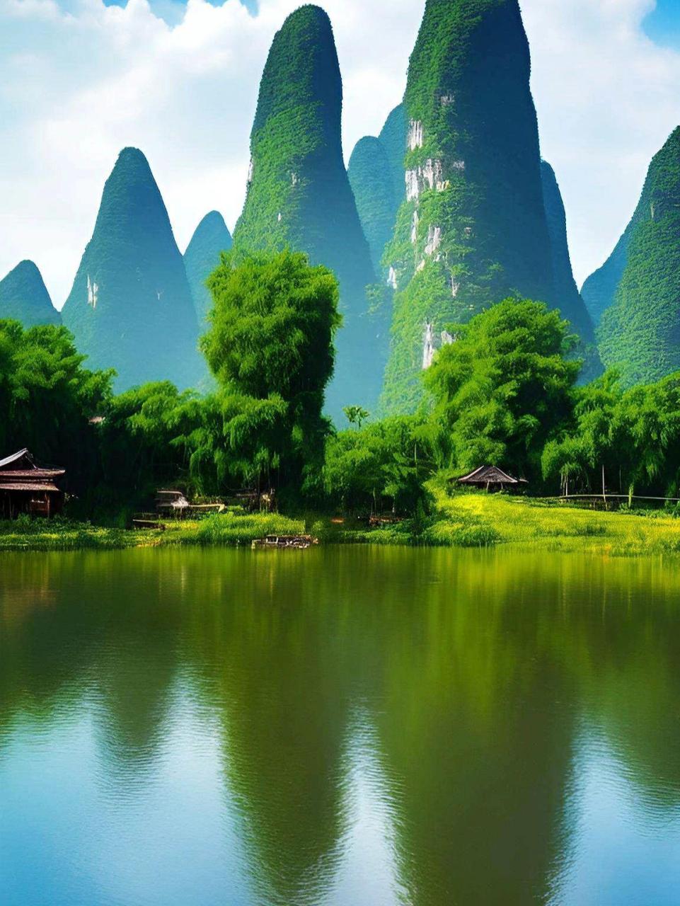 一起享受大自然的美 治愈系风景 桂林山水甲天下 人间仙境美如画