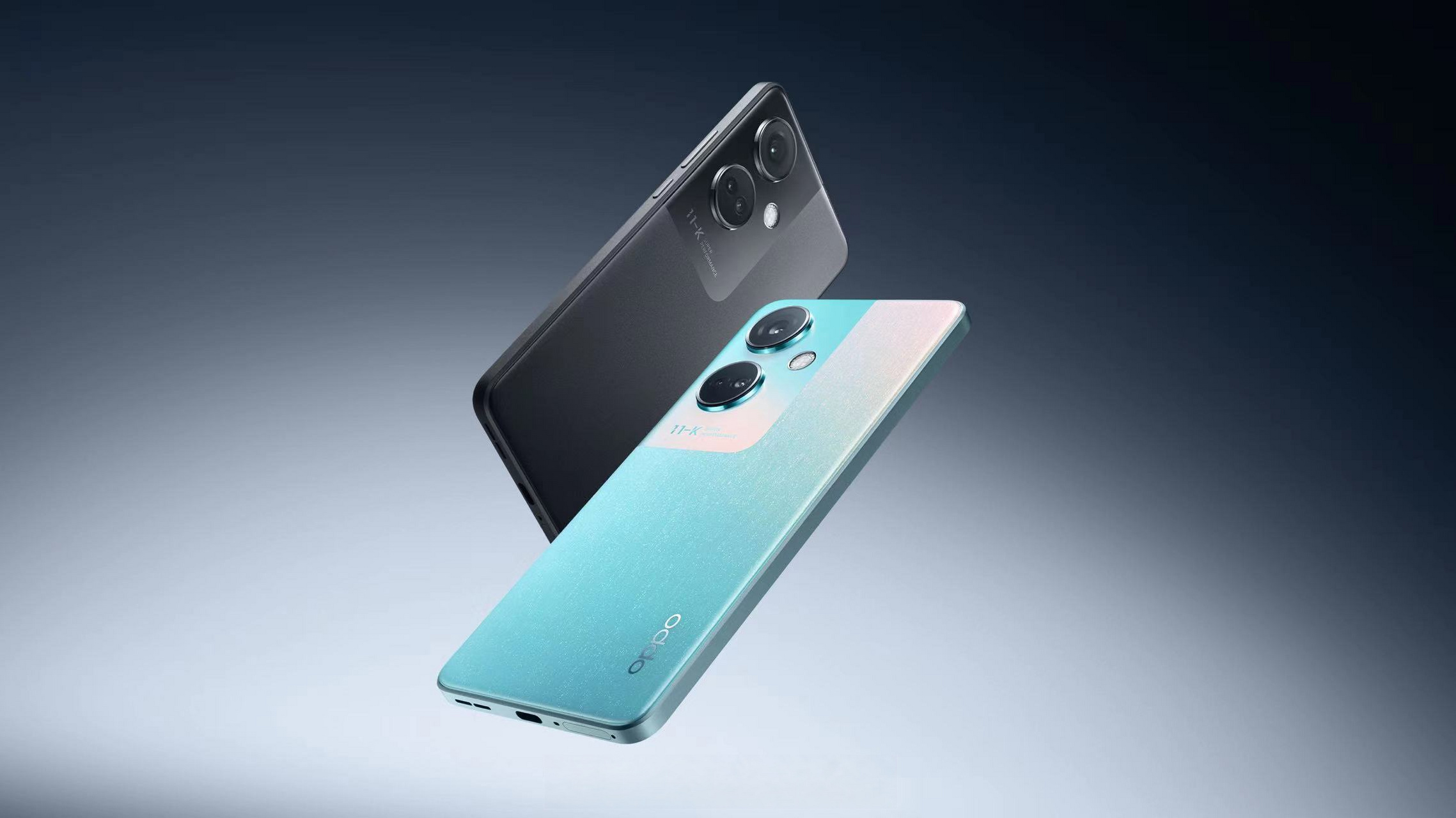 oppo k11官方真机图,蓝黑双色,这个设计,满分10分,你们给打几分?