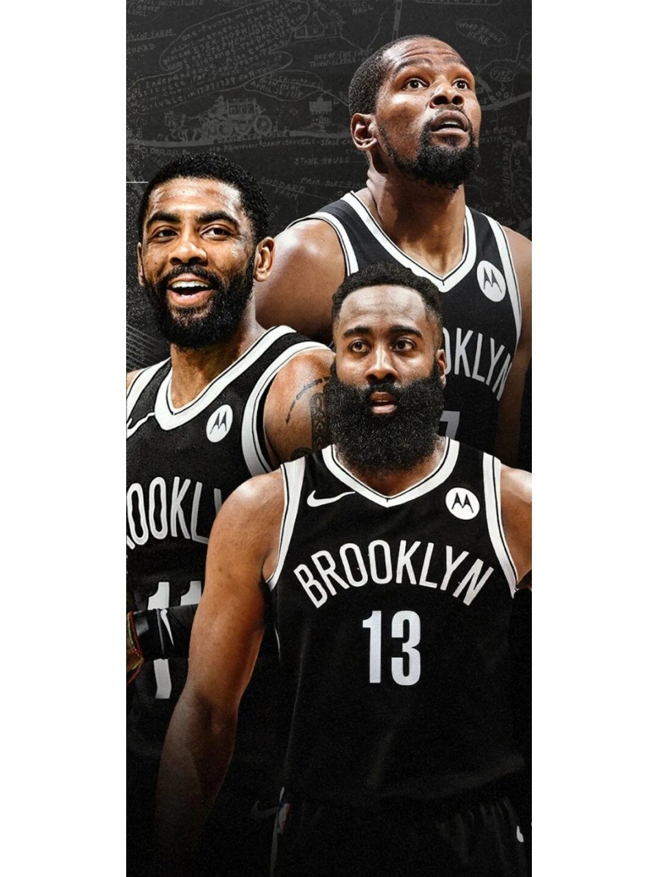 nba高清壁纸90哈登篇 布鲁克林小肥仔——詹姆斯·哈登 篮网三巨头
