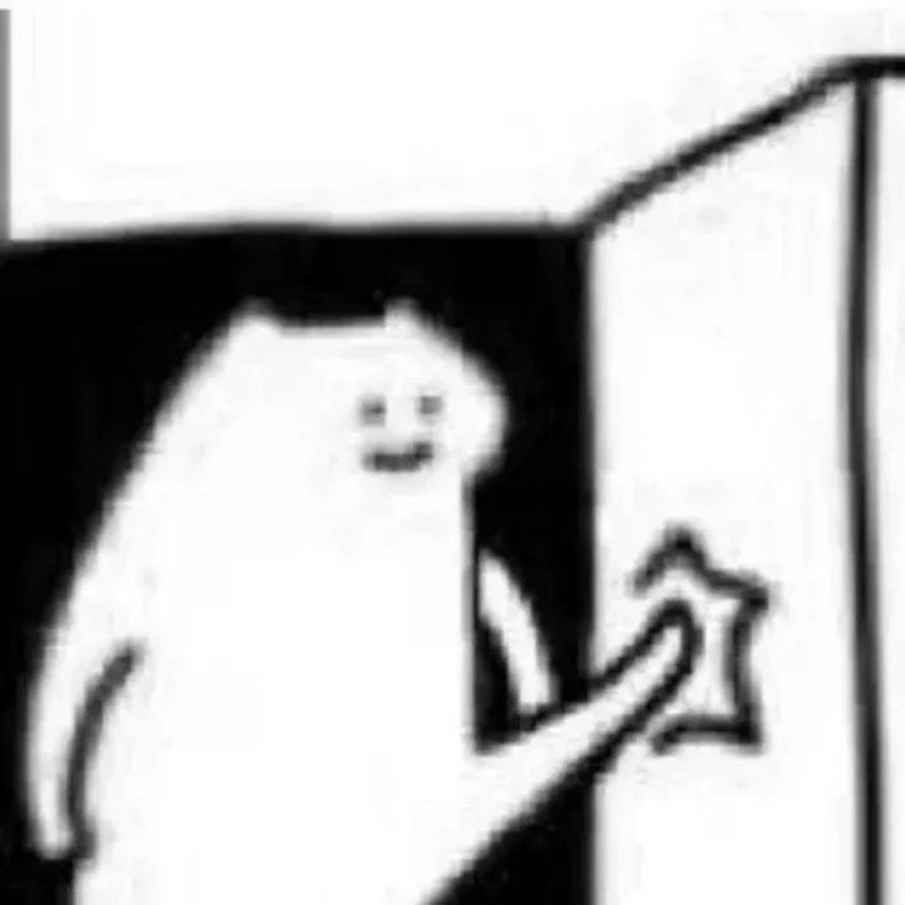 敲门喵喵表情包 在吗!瑟瑟!