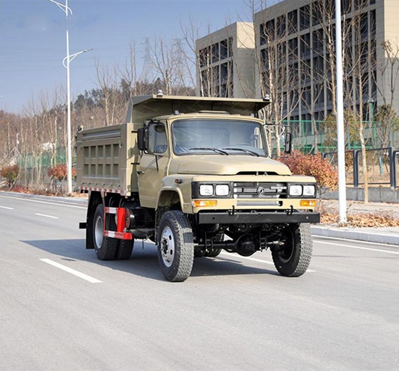 东风尖头四驱越野自卸卡车