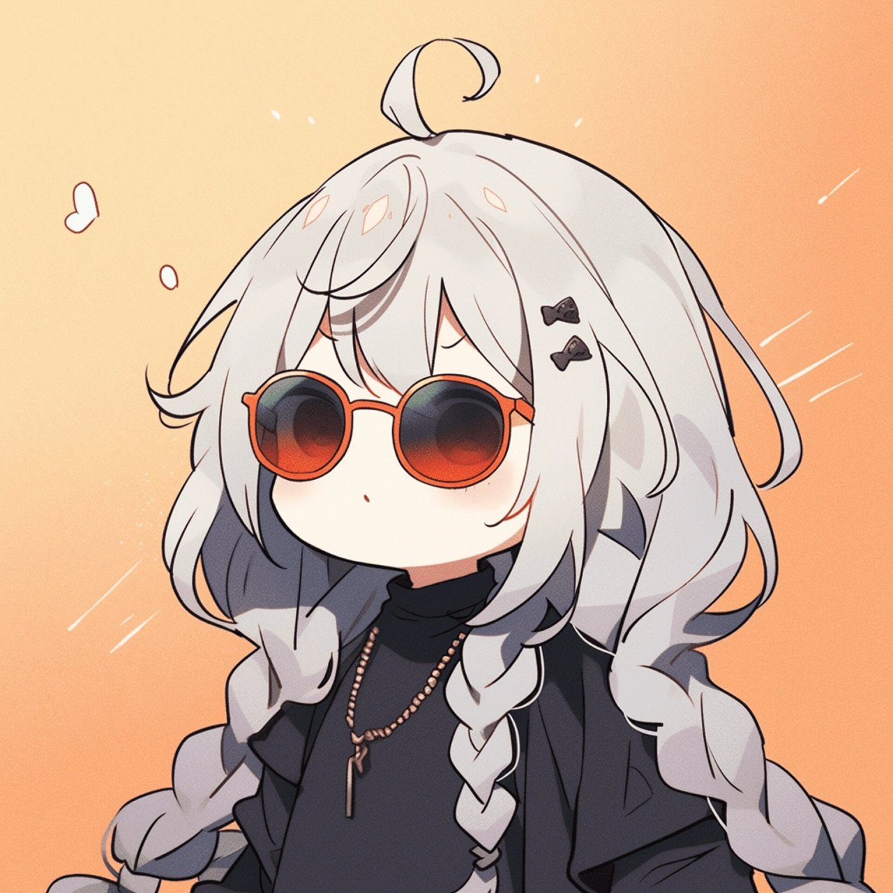 可爱女孩头像|墨镜一戴,谁都不爱9815