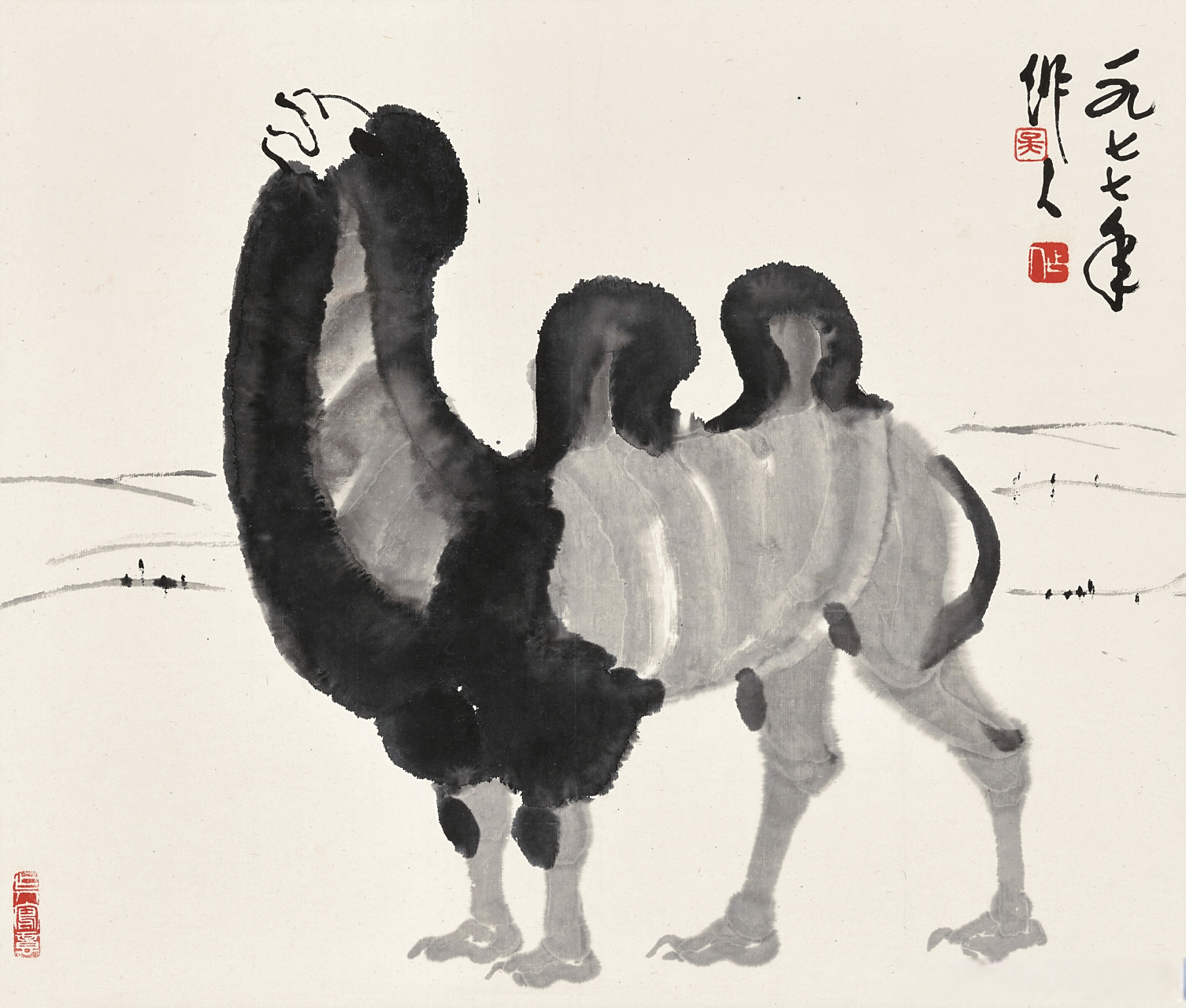 画家吴作人笔下的骆驼