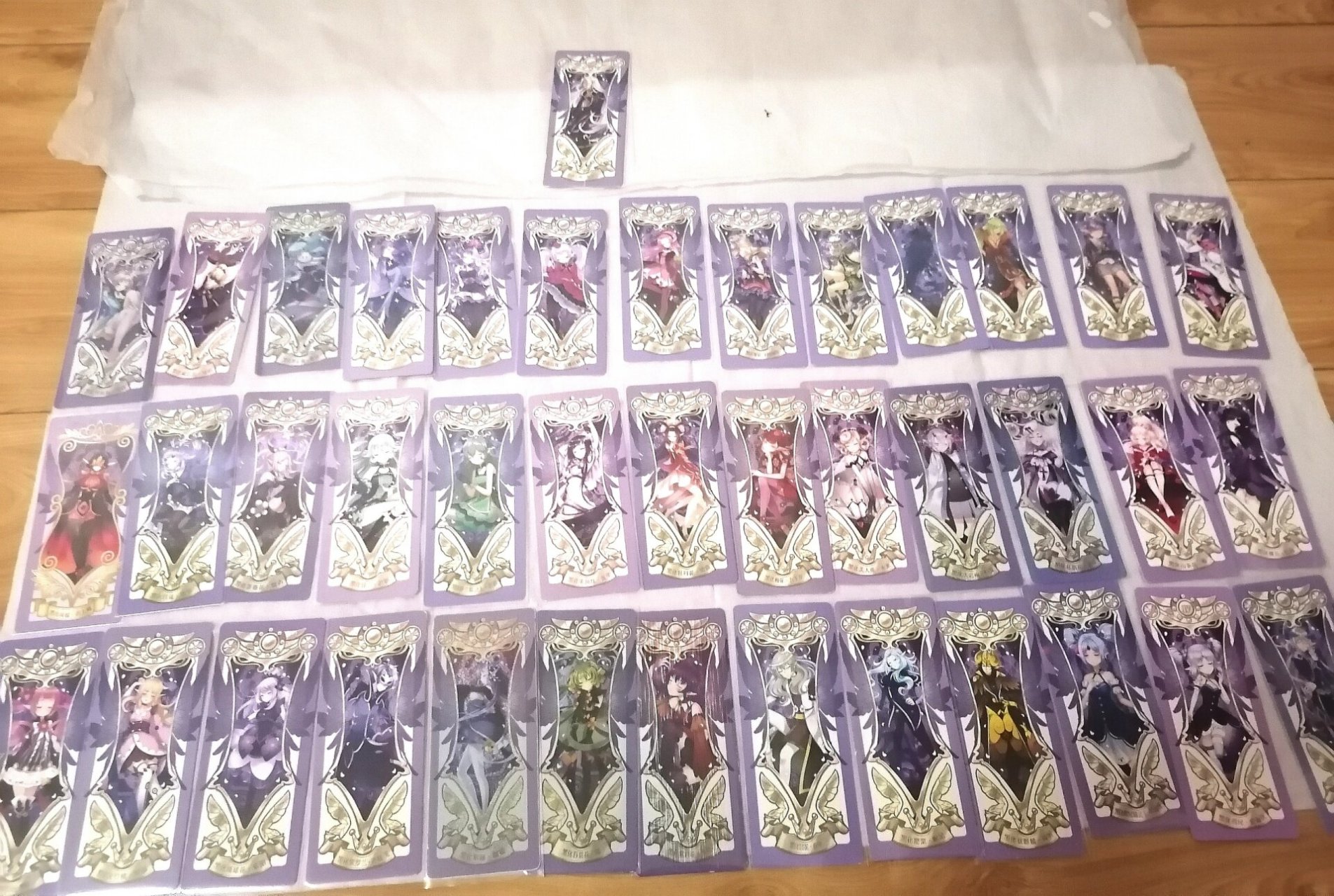 收到的小花仙卡(差黑化画戟和进化燃香就收完官方出过的卡牌/非所以)